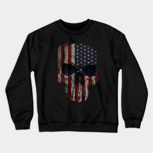 US FLAG SKULL Crewneck Sweatshirt